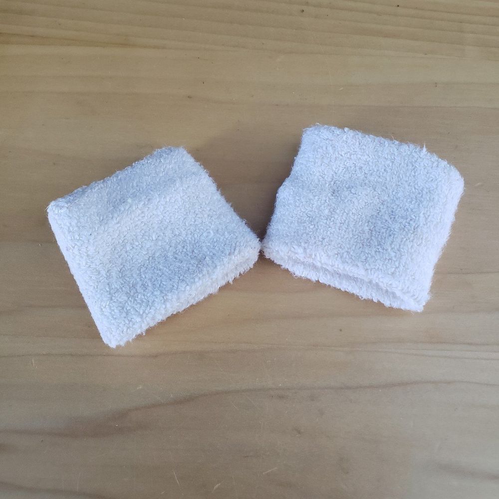 80s White Sweatbands